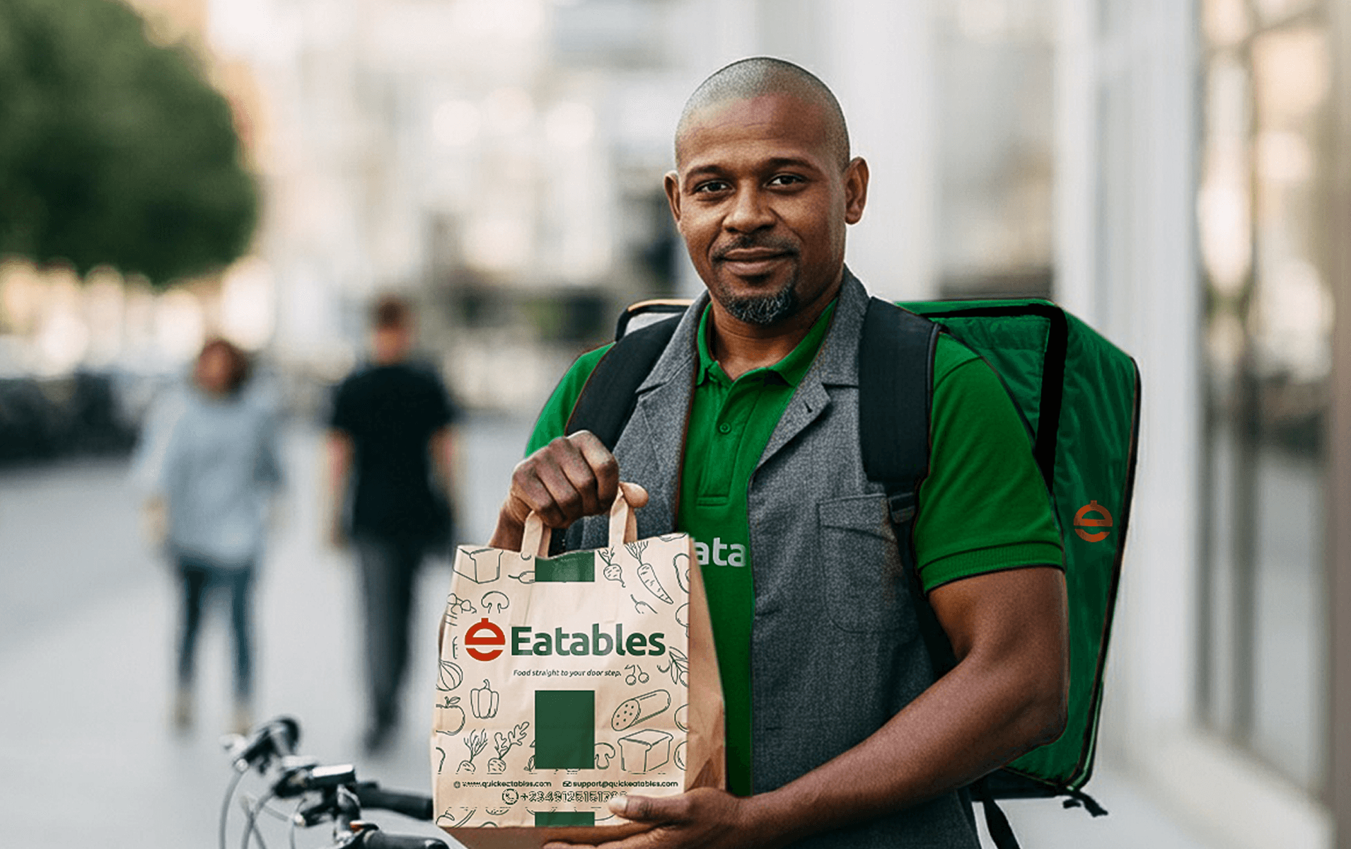 Eatables rider delivering food